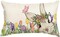 Easter Bunny Throw Pillow Cover – 12x20" Spring Rabbit Cushion Case